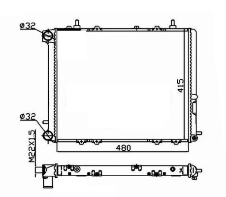 Radiator NRF 507352A