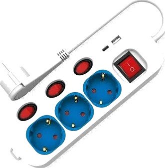 Roline 3-Veis Grenuttak Med Brytere 3600w
