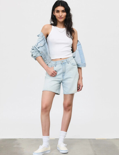 Levi"s® High Baggy Short Luxury Trip S - Blue - 24