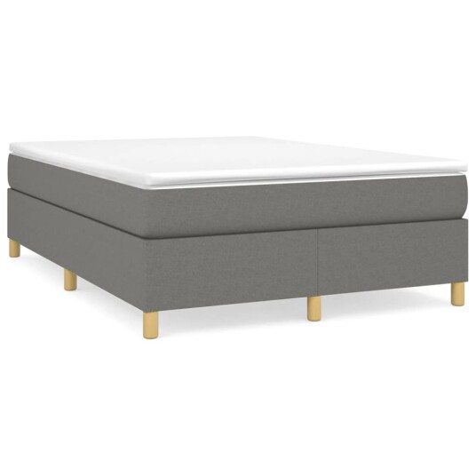  Boxspring sengeramme mørkegrå 135x190 cm Double stoff