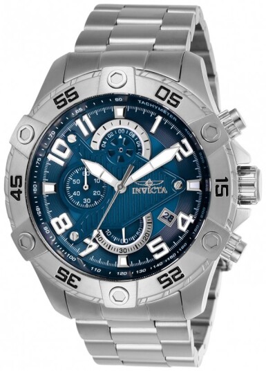 Invicta Herreklokke 26094 Blå/Stål Ø48 mm Invicta Herreklokke 26094 Blå/Stål Ø48 mm