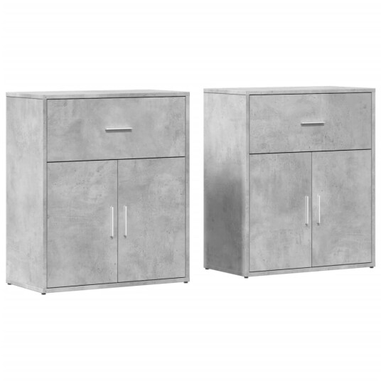 Skjenker 2 betonggrå 60x31x70 cm konstruert tre 8721102594311