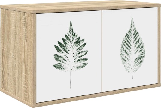 vidaXL Vegghengt TV skap HANAU 69 x 33 x 40 cm Sonoma eik vidaXL Vegghengt TV skap HANAU 69 x 33 x 40 cm Sonoma eik