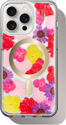 Ideal Of Sweden Clear MagSafe Case iPhone 15 Pro Max Tropical Floral