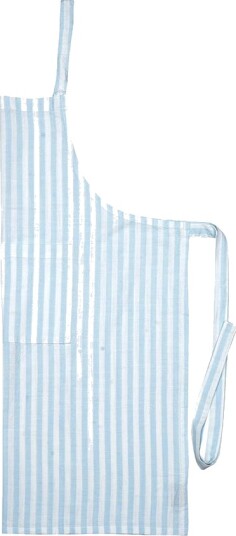 Christiania Glasmagasin Tekstil Forkle 75x85cm Striper Lys Blå/Hvit Christiania Glasmagasin Tekstil Forkle 75x85cm Striper Lys Blå/Hvit