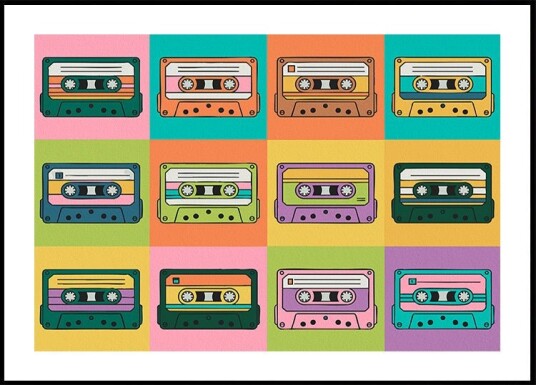A Lot of Cassettes Plakat Plakat / 50x70cm A Lot of Cassettes Plakat Plakat / 50x70cm