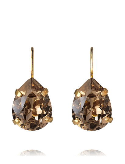 CAROLINE SVEDBOM Mini Drop Clasp Earrings Gold |Brun |One Size