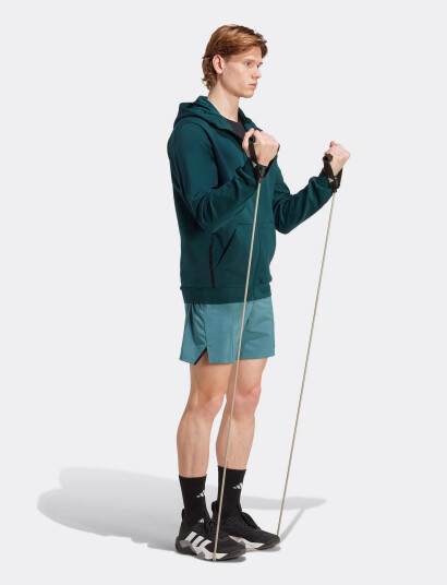 adidas Performance D4T Full-Zip Ho - Blue - L
