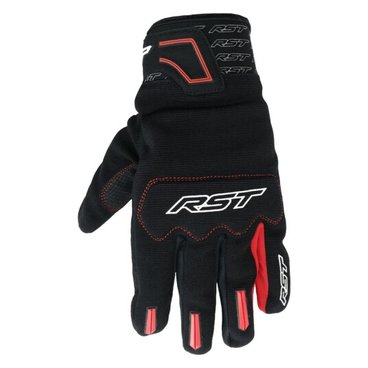 RST MC-Hansker  Rider Svart-Rød