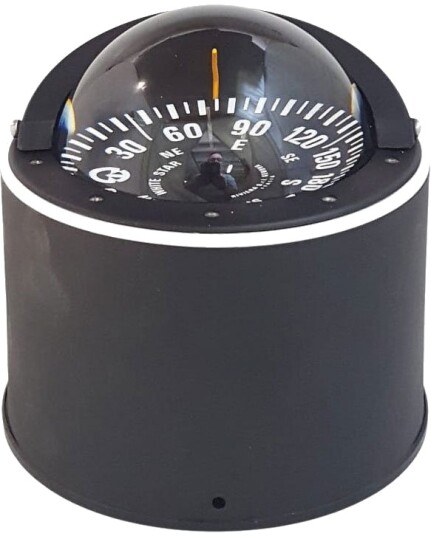 Riviera White Star BW4 kompass med pidestall - sort - sort - std.
