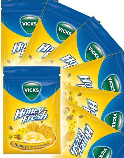 20 stk Vicks Pastiller med Honning og Mentol   Hel Eske 1,44 kg