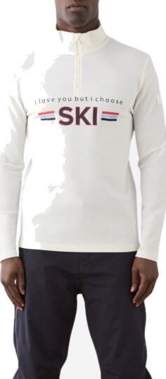 We Norwegians Moore zipup sweater L hvit herre