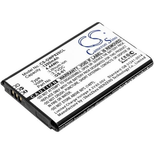 Grandstream DP730 batteri (1200 mAh 3.7 V, Sort)