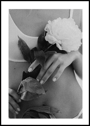Woman with Flower Plakat Plakat / 50x70cm