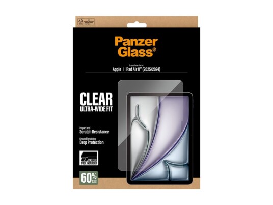 PanzerGlass Fast Fit skjermbeskytter for iPad Air 11" M2/M3 - Ripebestandig og støtabsorberende