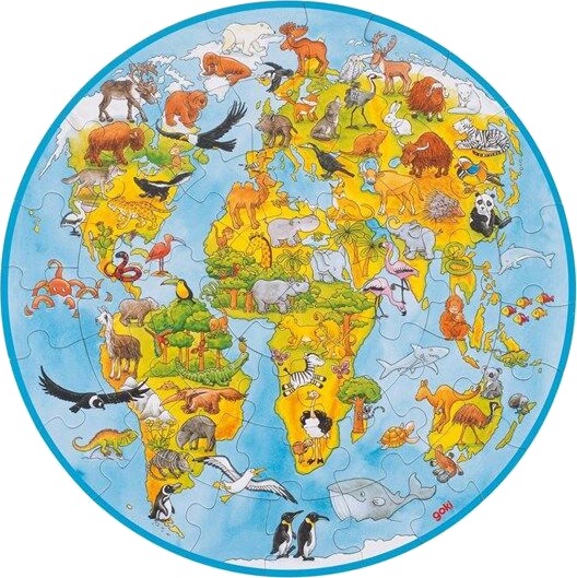 Goki World Puzzle XXL