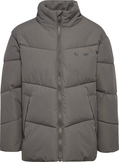 Hummel Hmljr Puffer Vinterjakke Barn Dark Gull Gray 140