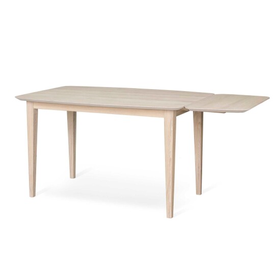 Torkelson Ella matbord Vitoljad ek 125 165 x 85 cm Hvit
