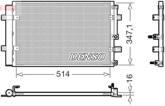 DENSO DCN41036 Kondensator, klimaanlegg