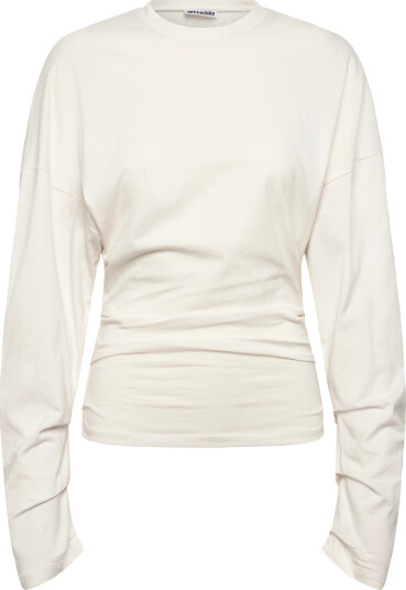 Weekday Pleated Long Sleeved Top   Cream   S