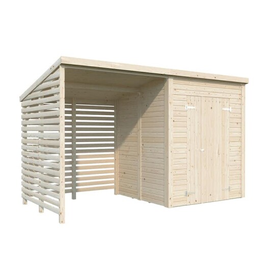 Redskapsbod Palmako Leif 3,0 + 2,9 m2 Redskapsbod Palmako Leif 3,0 + 2,9 m2