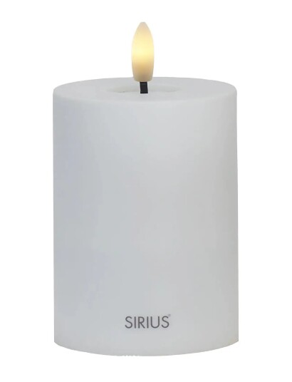 Sirius Home Sille Solar Ø7,5Xh10Cm Hvid White Sirius Home Sille Solar Ø7,5Xh10Cm Hvid White