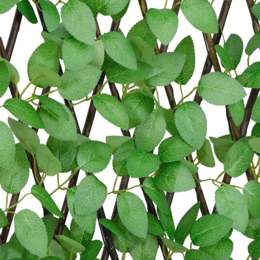 vidaXL Utvidbart espalier med kunstig eføy grønn 180x65 cm