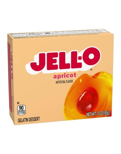Jell O Apricot Gelé Dessert 85 g USA Import