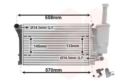 Radiator VAN WEZEL 17002291