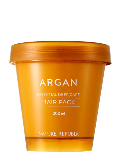 Nature Republic Argan Essential Moisture Repairing Hair Mask   Nude   200 ML