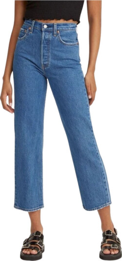 Levis Jeans Ribcage Straight Ankle Blå Female W29-L27 Levis Jeans Ribcage Straight Ankle Blå Female W29-L27