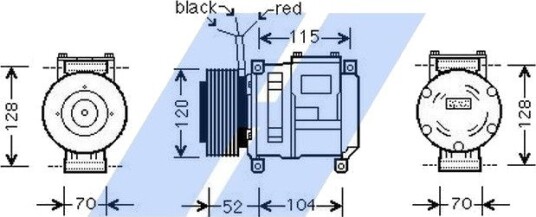 AC-kompressor HIGHWAY AUTOMOTIVE 45119002