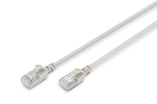 Digitus CAT 6A F FTP SLIM PATCHCAB 1M COOPERLSZH AWG 32/7 0.3MGREY