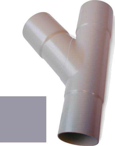 Plastmo grenrør Ø75x75mm 75° grå gray 75 mm
