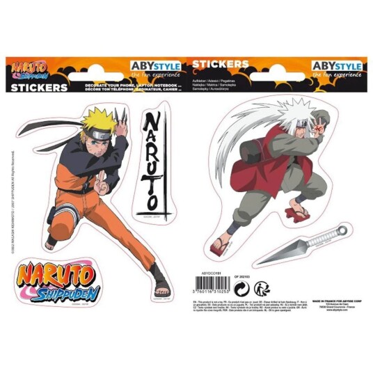 Naruto Klistremerker Naruto og Jiraiya