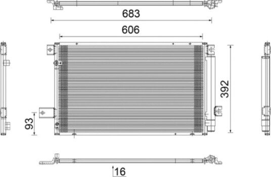 Kondensator MAHLE ORIGINAL AC 819 000S