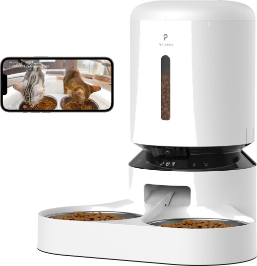 Petlibro Granary Wifi Dobbelt Matbrett Automatisk Kattemater 5L Hvit Petlibro Granary Wifi Dobbelt Matbrett Automatisk Kattemater 5L Hvit