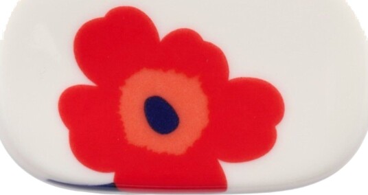 Marimekko Unikko støtter til spisepinner, 2-pakning, hvit/rød/blå