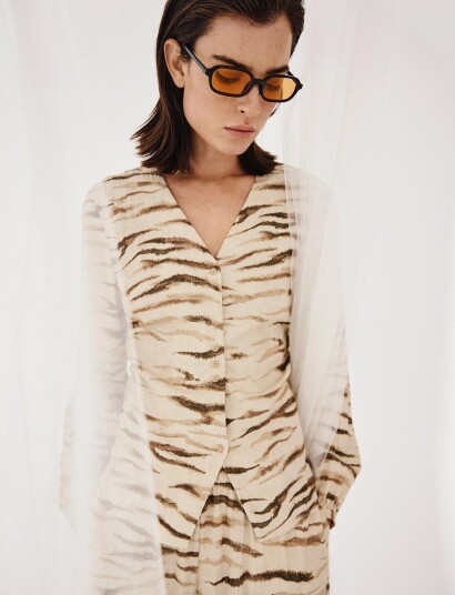 MSCH Copenhagen Mschtania Shirt Aop Beige XS