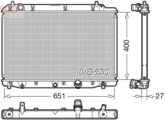 Radiator DENSO DRM40036 Radiator DENSO DRM40036