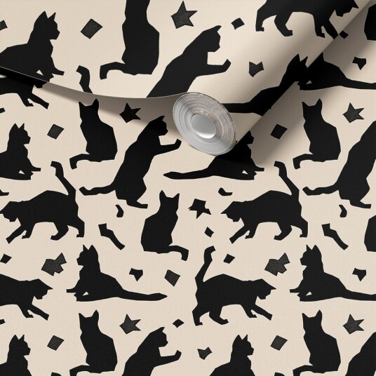 Namly Design Kontaktpapir Katt Silhuett Mønster / Peel and Stick CPRSS2264951627