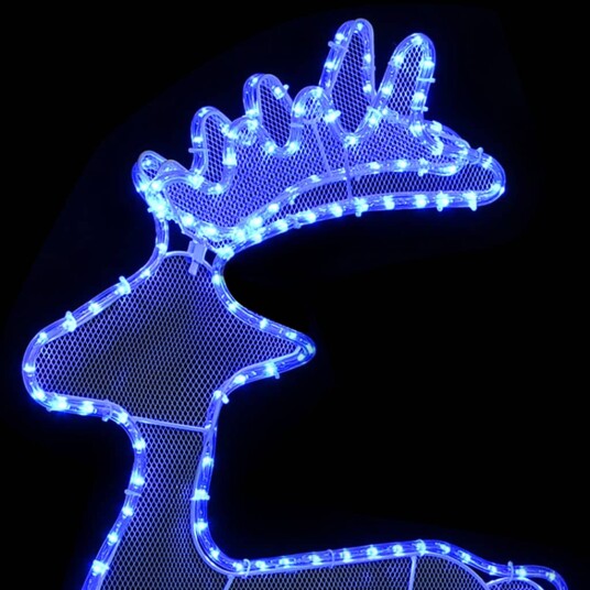 vidaXL Reinsdyr julepynt med netting 306 LED 60x24x89 cm vidaXL Reinsdyr julepynt med netting 306 LED 60x24x89 cm