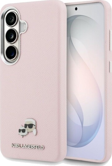 Karl Lagerfeld Saffiano MagSafe Deksel til Samsung Galaxy S26+ - Rosa