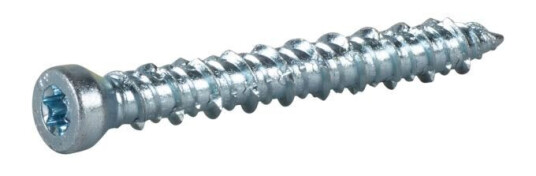 ESSVE 511280 Betongskrue Ø 7,5 mm, TX30, FZB 65 mm, 6-pakning