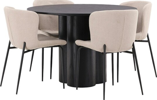 Spisegruppe Venture Home Olivia med 4 Modesto Stoler