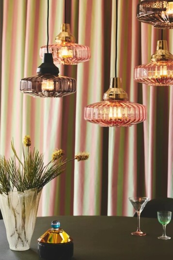 Design by Us New Wave Optic taklampe - Rosa Design by Us New Wave Optic taklampe - Rosa