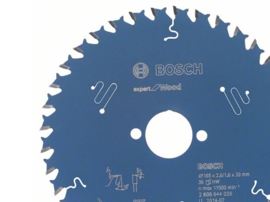 Bosch Rundsavklinge 165X30x2,6Mm 36T Exp Wood