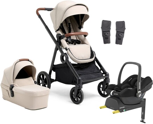 Beemoo Pro Multi 2 Duovogn inkl. Maxi-Cosi CabrioFix Babybilstol &  Base Latte Beige