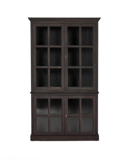 Seethrough vitrineskap mountain wenge