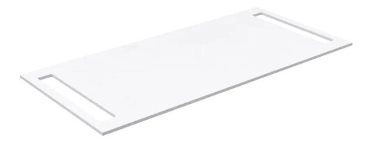 Korsbakken Benkeplate HPL med Håndkleholder Hvit Matt / 2 Sider 100cm Korsbakken Benkeplate HPL med Håndkleholder Hvit Matt / 2 Sider 100cm